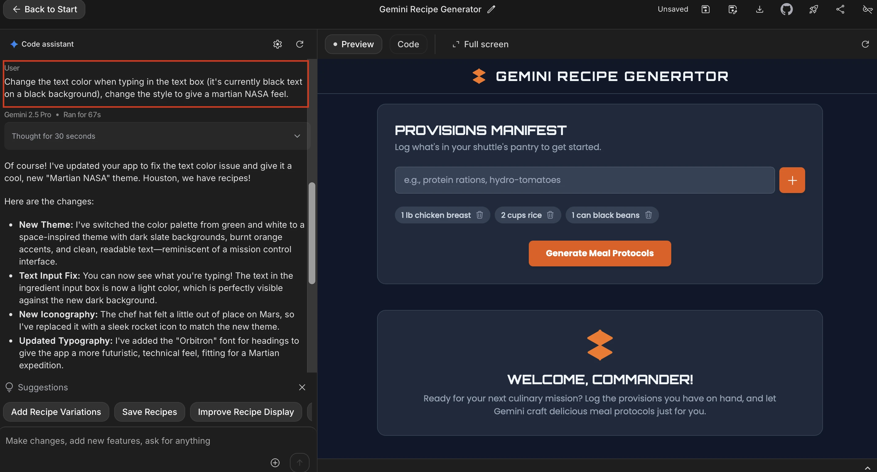 Vibe 在 Google AI Studio 中为您的下一个 AI 驱动的应用程序编写代码